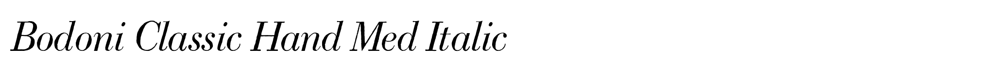 Bodoni Classic Hand Med Italic image